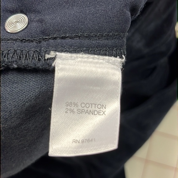 J. JILL Holiday/Office Cotton Velvet Straight Leg 5 Pocket Deep Navy Pant SZ 10P - Picture 11 of 15